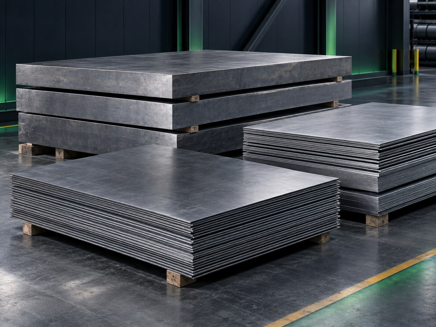 Planchas de acero en diferentes espesores
