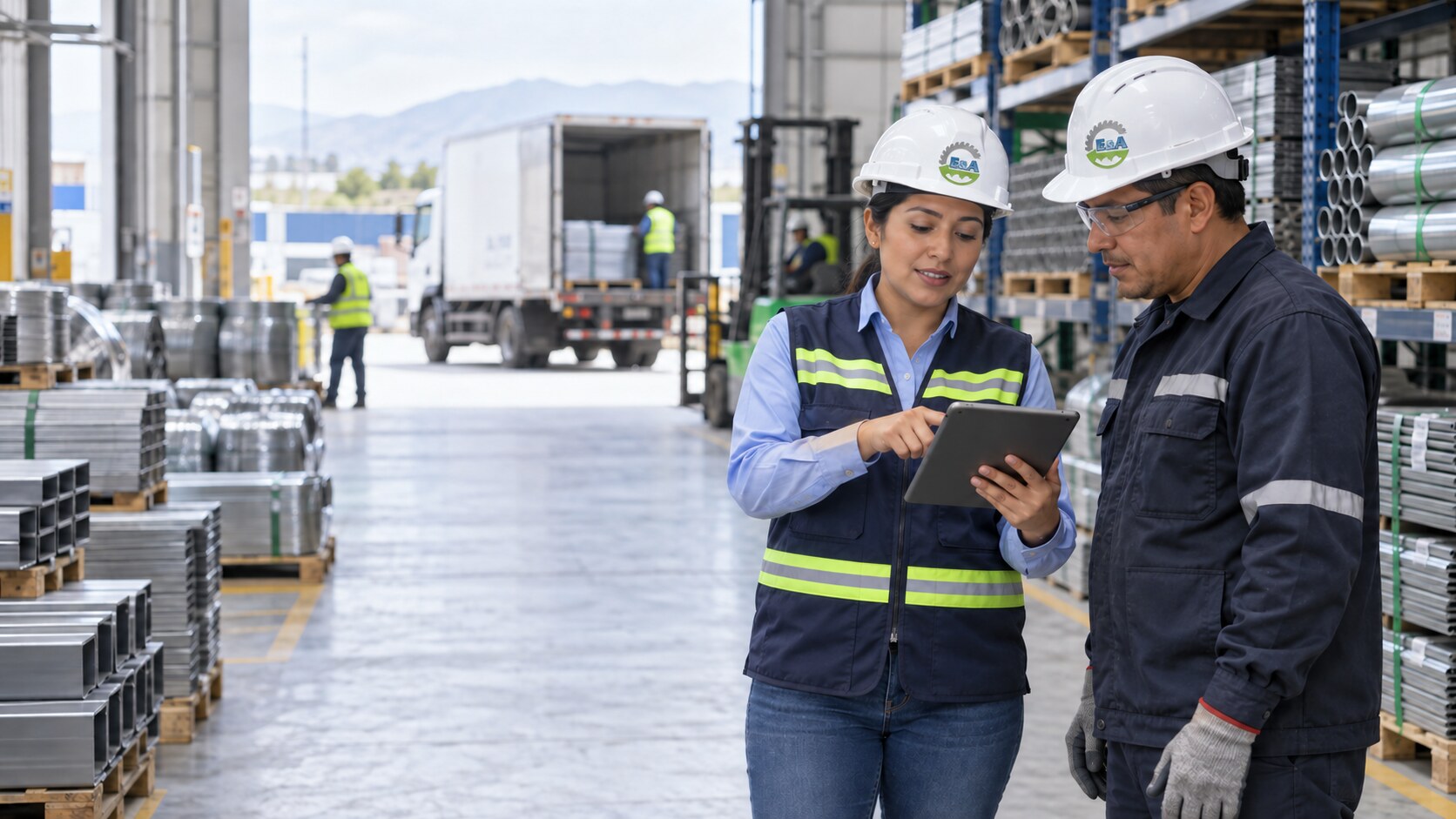 Equipo de E&A coordinando un requerimiento industrial